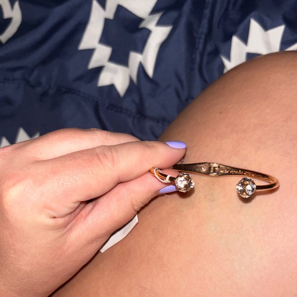 Kate Spade Gold Bracelet with Crystal Accents